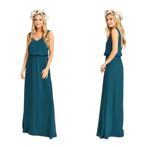 Show Me Your MuMu | Dresses | Show Me Your Mumu Kendall Maxi Dress Wedding  Bridesmaid Small New Jade | Poshmark